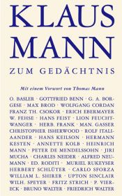 book cover of Klaus Mann zum Gedächtnis by Ліон Фейхтвангер