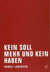 book cover of Kein Soll mehr und kein Haben by Rudolf Lorenzen