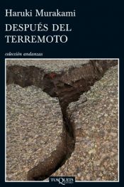 book cover of Después del terremoto (Andanzas) by 村上春樹