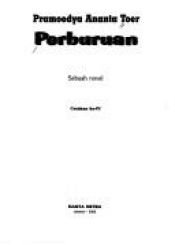 book cover of Perburuan: Sebuah novel by Pramoedya Ananta Toer