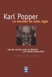 book cover of Leccion de Este Siglo, La by Karl Popper