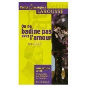 book cover of On ne badine pas avec l'amour by Alfred de Musset