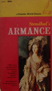 book cover of Stendhal's Armance (A Premier World Classic) by unknown author