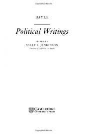book cover of Bayle--political writings by Bayle