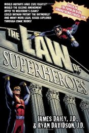 book cover of The law of superheroes by James Daily