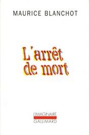 book cover of Döden väntar (L'Arret De Mort) by Maurice Blanchot