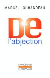book cover of De l'abjection by Marcel Jouhandeau