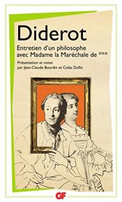 book cover of Entretien d'un philosophe avec Madame la Maréchale de *** by Denis Diderot