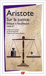 book cover of Sur la justice : Ethique à Nicomaque Livre V by Aristóteles