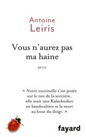 book cover of Vous n'aurez pas ma haine by Antoine Leiris