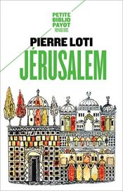 book cover of Jerusalem by Pierre Loti