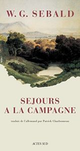 book cover of Séjours à la campagne by W. G. Sebald