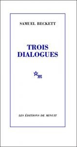 book cover of Three Dialogues by Samuel Beckett