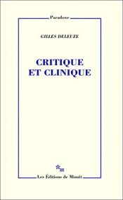 book cover of Critique et clinique by Gilles Deleuze