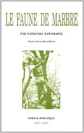 book cover of Le faune de marbre by Nathaniel Hawthorne