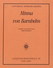 book cover of Minna von Barnhelm by Gotthold Ephraim Lessing