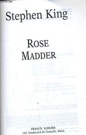 book cover of Rose Madder by Stephen King