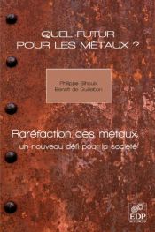 book cover of Quel futur pour les métaux ? : Raréfaction des métaux : un nouveau défi pour la société by Benoît De Guillebon|Philippe Bihouix