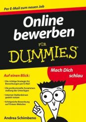 book cover of Online bewerben für Dummies by Andrea Schimbeno