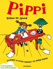 book cover of Pippi hittar en spunk by Astrid Lindgren|Cäcilie Heinig|Katrin Engelking